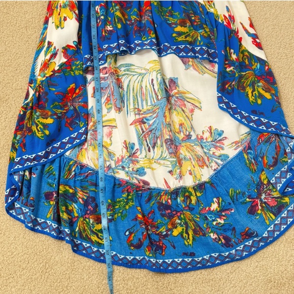 Flying Tomato High Low Dress Iconic Print On/ Off Shoulder Elastic Waist Small - Picture 8 of 11